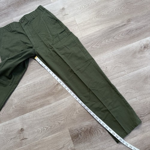 Vintage Military Fatigue Pants Men’s ACTUAL SZ 32x30 Green 80s OG 507 107 - Picture 13 of 15