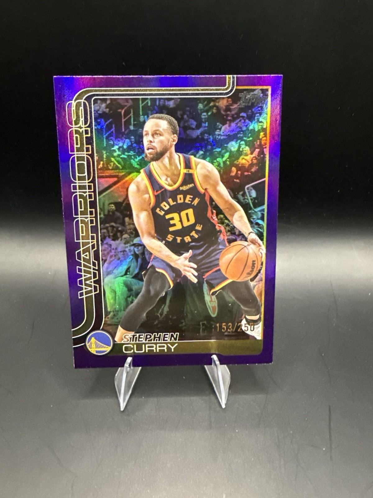 2025-26 Topps Basketball Stephen Curry 153/250 Purple Rainbow #135 GS Warriors