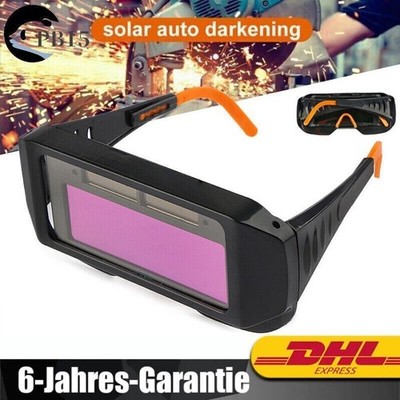 Solar Welder Schweißbrille Augen Schutz Verdunkelung Automatik Schweißmaske DE