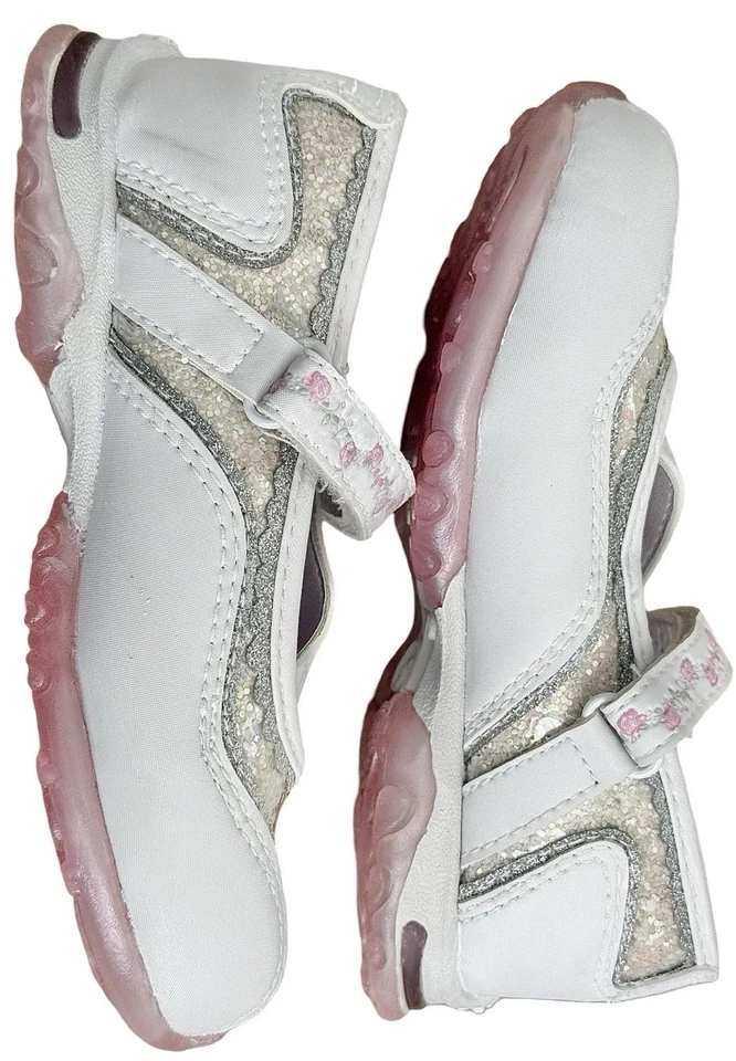 VTG Disney Princess Sneakers Costume Shoes Girls SZ 9 LIGHT UP SHOES NEW - Image 4 of 4