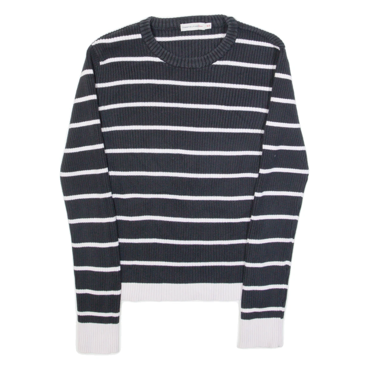 LIKE A BIRD Maglione Donna Blu Righe Casual (IT 40, EU 36