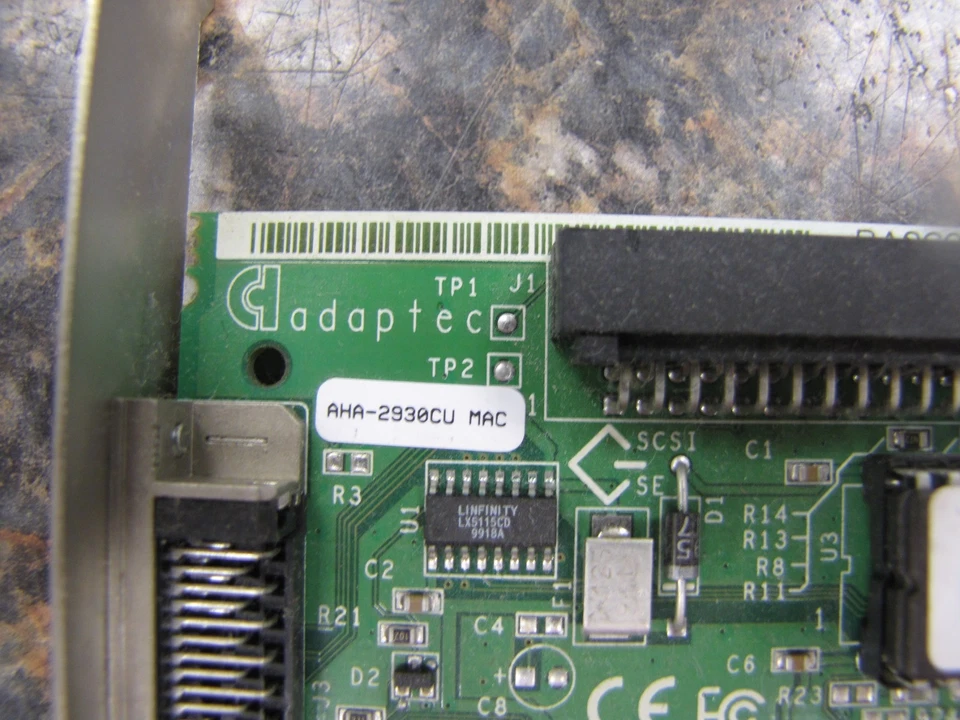 Vintage Adaptec PCI SCSI Controller Adapter AHA-2930CU 50 pin APPLE MAC- HU17 - Image 2 of 4