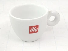 ILLY White Porcelain Espresso Cup Italy made