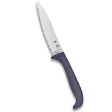 Spyderco Counter Puppy Kitchen Knife with Purple Handle - SpyderEdge - K20SPR