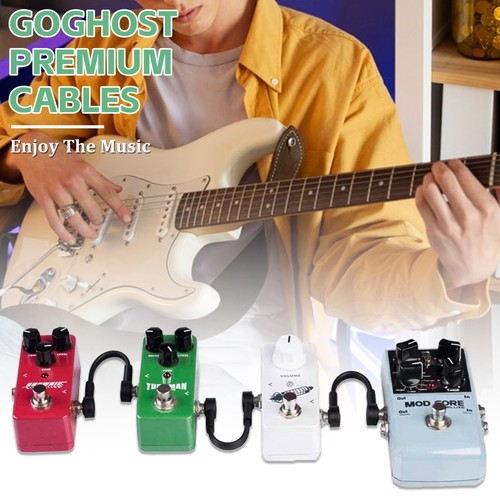 6 Inch Guitar Patch Cables 6 Pack, 1/4" TS Right Angle Effect Pedal Flat Cabl... - Picture 7 of 7