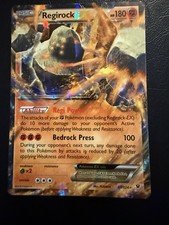 Pokémon TCG Regirock EX 43/124 Holo Card XY Fates Collide 2016