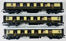 Vintage Lot of 3 HORNBY ORIENT EXPRESS PULLMAN CARS Cygnus/Phoenix/Perseus