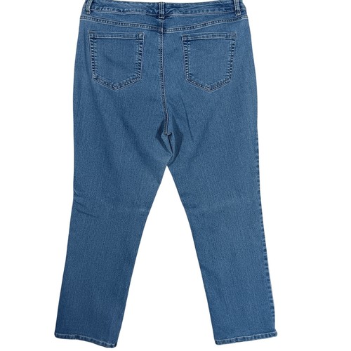 Charter Club Jean Shop Lexinton Straight Jeans Size 16S Medium Blue Wash Zipper - Picture 3 of 7