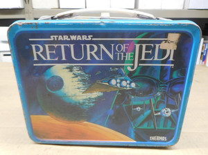 Vintage 1983 Star Wars Return of the Jedi Metal Lunch Box Ewok (No Thermos)