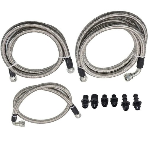 New Heavy Duty 47RE Transmission Cooler Lines Kit For Dodge Ram Cummins 5.9L 6AN - Picture 6 of 9