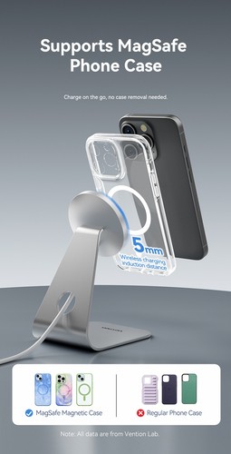 15W Magnetic Wireless Charger Stand Fast Charging Holder For iPhone 16 15 14 13 - Picture 7 of 15