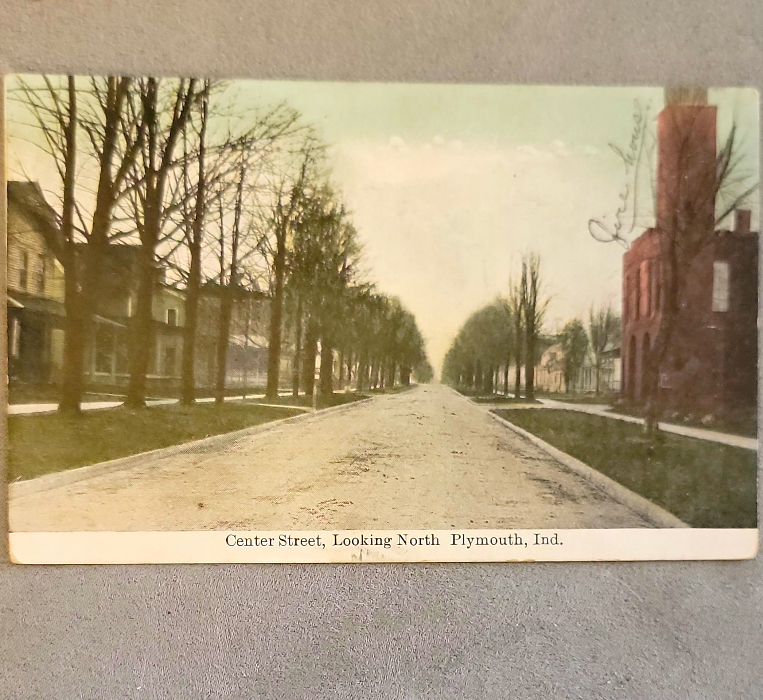 Antique Photo Postcard Lot 3pc 1910 Plymouth IN  WWI Milo Reed Overalls Family