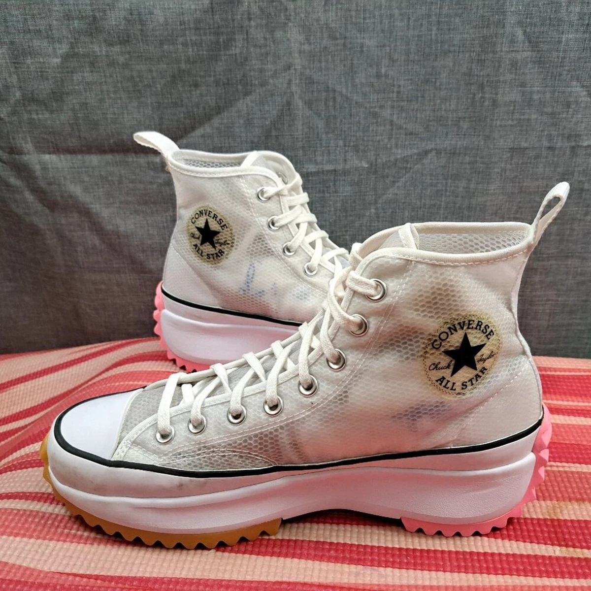 Converse Run Star Hike Hi Concrete‎ Heat White 167851C Men\'s 10 / Women\'s 11.5 Converse Run Star Hike High Concrete Heat - White for Sale  main image 3