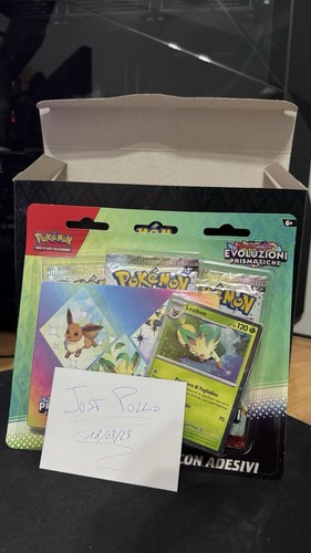 Pokemon Evoluzioni Prismatiche Collezione con Adesivi ITA Blister 3buste SEALED✅ - Foto 2 di 4