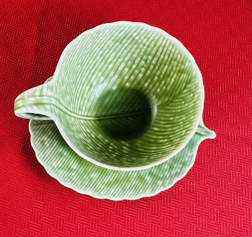 VTG Original KOTOBUKI Green So San Francisco Cup Saucer Set Japan Home Decor - Picture 2 of 9