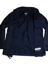 LANDS  END Boys Youth Medium 10 -12 Puffer Insulated Jacket School Dark Blue
