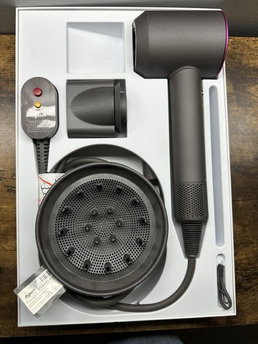 Dyson Hair Dryer HD01 Fuchsia/ Iron Supersonic W Two Attachments Tested - Picture 1 of 6