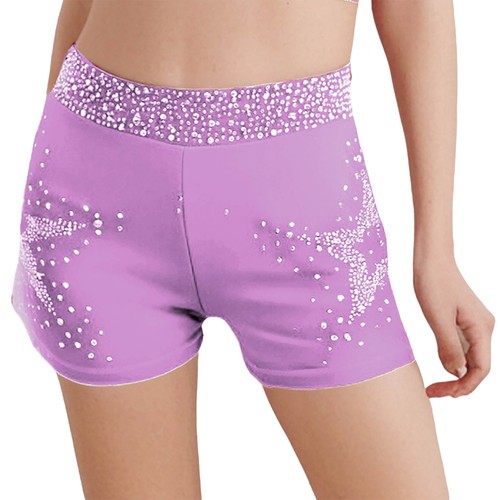 Kids Girls Bottoms Ballerina Shorts Dance Underpants Yoga Underwear Shiny Bike - Picture 39 of 60