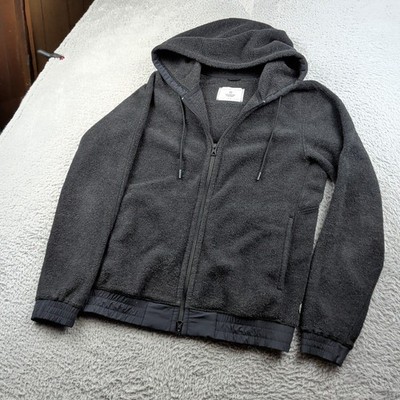 Reigning Champ Hoodie Mens Small Gray Fleece Full Zip Casual Canada Soft