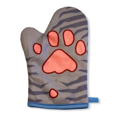 Cat Paw Oven Mitt Funny Pet Kitten Animal Lover Graphic Baking Glove