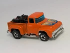 Vintage 1973 Hot Wheels Hi Tail Hauler Pickup Motorcycles Blackwall Orange HK