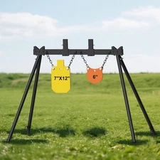 3/8" Thick AR500 Steel Target for Shooting Target Stand System Kit for Outdoo...