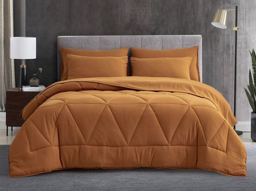 Rory 3-Piece Triangle Geometric Quilted Soft Washed Microfiber Comforter Set - Picture 22 of 22