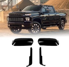Tow Mirror Cover Cap Compatible with GMC Sierra/Chevrolet Silverado 2500HD 3500H