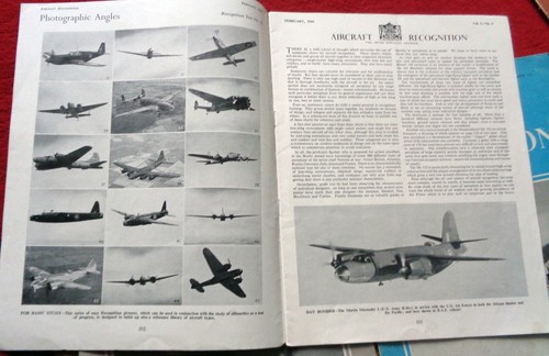JOB LOT! 5 x WW2 AIRCRAFT RECOGNITION MAGAZINES: 1942 1943: RAF USAAF LUFTWAFFE - Picture 8 of 12