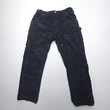 Carhartt Double Knee B01 BLK Canvas Carpenter Pants Mens 34 x 30 Y2K / VTG Work