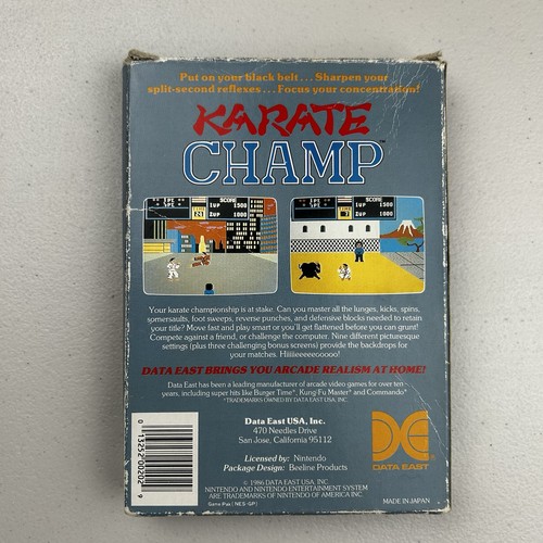 Karate Champ (Nintendo, NES 1986) Complete CIB Works - Picture 13 of 16