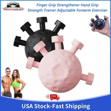 Finger Grip Strengthener Hand Grip Strength Trainer Adjustable Forearm Exerciser