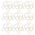  64pcs Hoop Earrings: Statement Earrings For Women - Clasp Open Circle Ear Rings