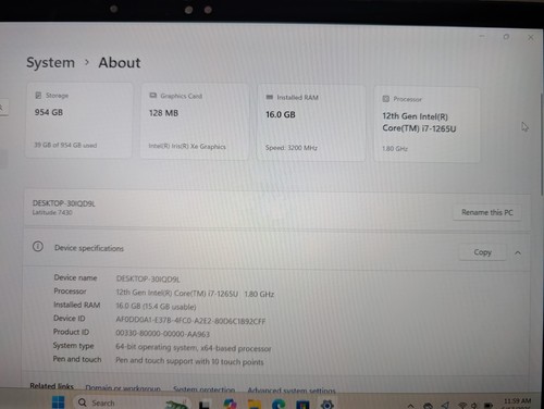 ☆Touch☆ Dell Latitude 7430 2-in-1 i7-12th 16GB 1TB NVMe SSD FHD Win 11 Pro MINT - Picture 18 of 18