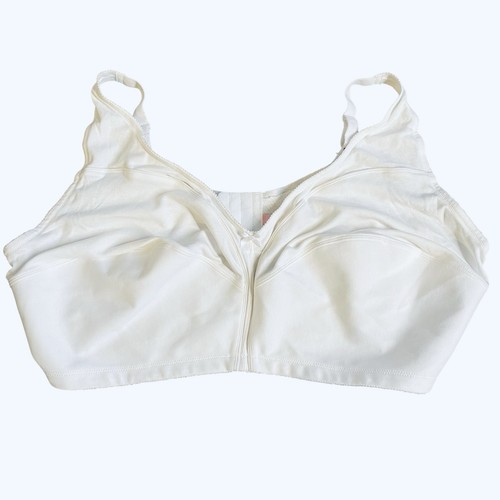 Sujetador inalámbrico de algodón Comfort Choice blanco cobertura completa talla 54DDD - Imagen 4 de 10