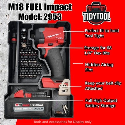 Inzetstuk Milwaukee M18 FUEL 1/4'' Hex slagschroevendraaier 2953 voor Packout Com