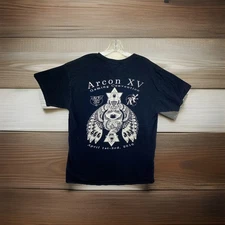 ARCON Gaming Convention T Shirt Adult Large Black Tee Detailed Graphic 2016