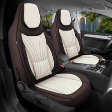Schonbezüge Sitzbezüge für Peugeot 206 206+ Bj 1998-12 in Braun/Beige C10