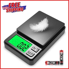 SMALL DIGITAL POCKET SCALE Precision Gram Ounces Grains Scale LCD Display 1000g