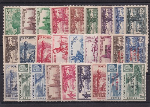 GUINEA COMPLETE SET OF 32 STAMPS NEW*/o No. 119 to 150 Price: €67