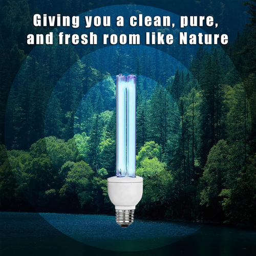 2 Pack UV Light Bulb with Ozone 25 Watt UVC Bulb 185Nm/254Nm E26 2 Count - Picture 6 of 8