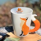 Adorable 12oz Fox-Shaped Ceramic Mug | Perfect Gift for Kids & Friends  Gift