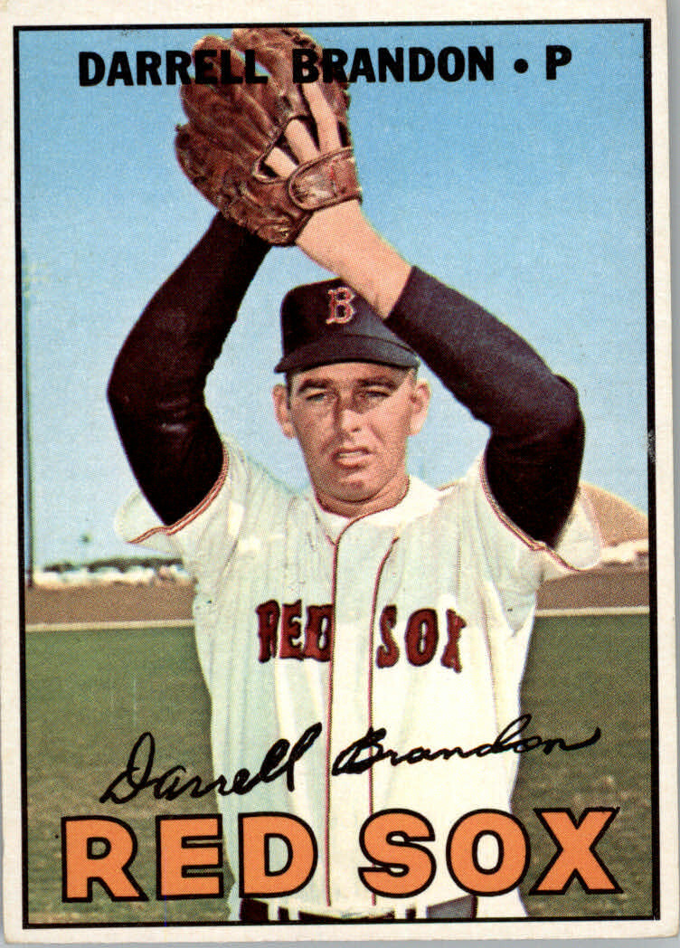 1967 Topps Baseball #117 Darrell Brandon - Boston Red Sox (EX+)