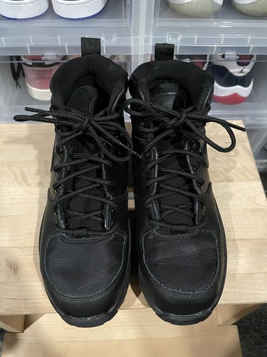 Nike Manoa LTR Triple Black BQ5372 001 - Youth Size 4y - Picture 5 of 11