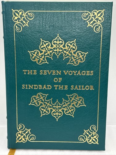 1977 Die sieben Reisen von Sindbad Der Matrose Easton Press ledergebundenes Buch