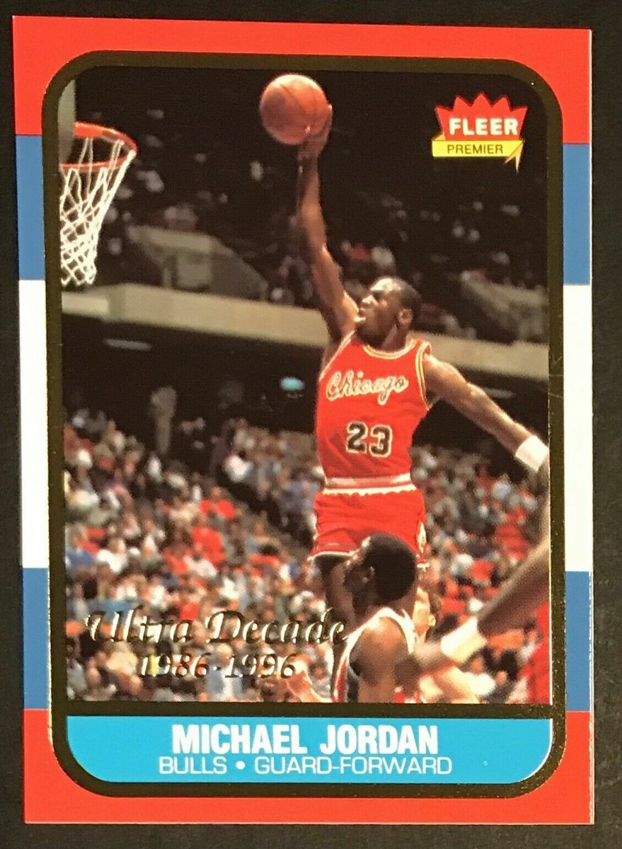 NBAカード86年オールスタージョーダン フレアカード 1996-97 FLEER MICHAEL JORDAN 1986 ROOKIE ULTRA DECADE