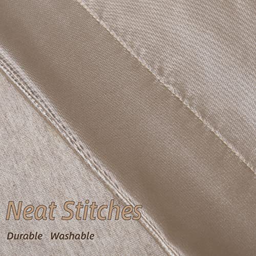 Satin Body Pillow Case for Hair and Skin Silk Satin Body(20"x54",1pc) Taupe - Picture 4 of 7