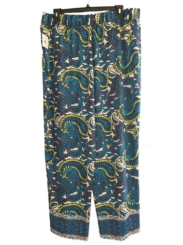 Rafaella Ella Womens Size 18W/EEG Plus Paisley Print High Rise Wide Leg Pant NWT - Picture 7 of 22