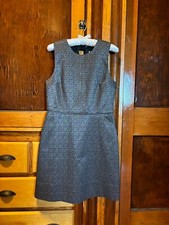 GAP Sleeveless Metallic Triangle Print Tan and Black Sleeveless Dress Sz 6 NWT