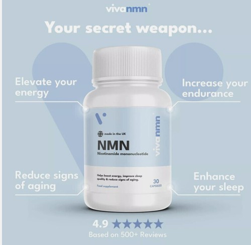 Pure NMN 500mg 30 Vegan Capsules – More Energy, Aid Sleep, Anti-Ageing, UK Stock - Picture 4 of 15